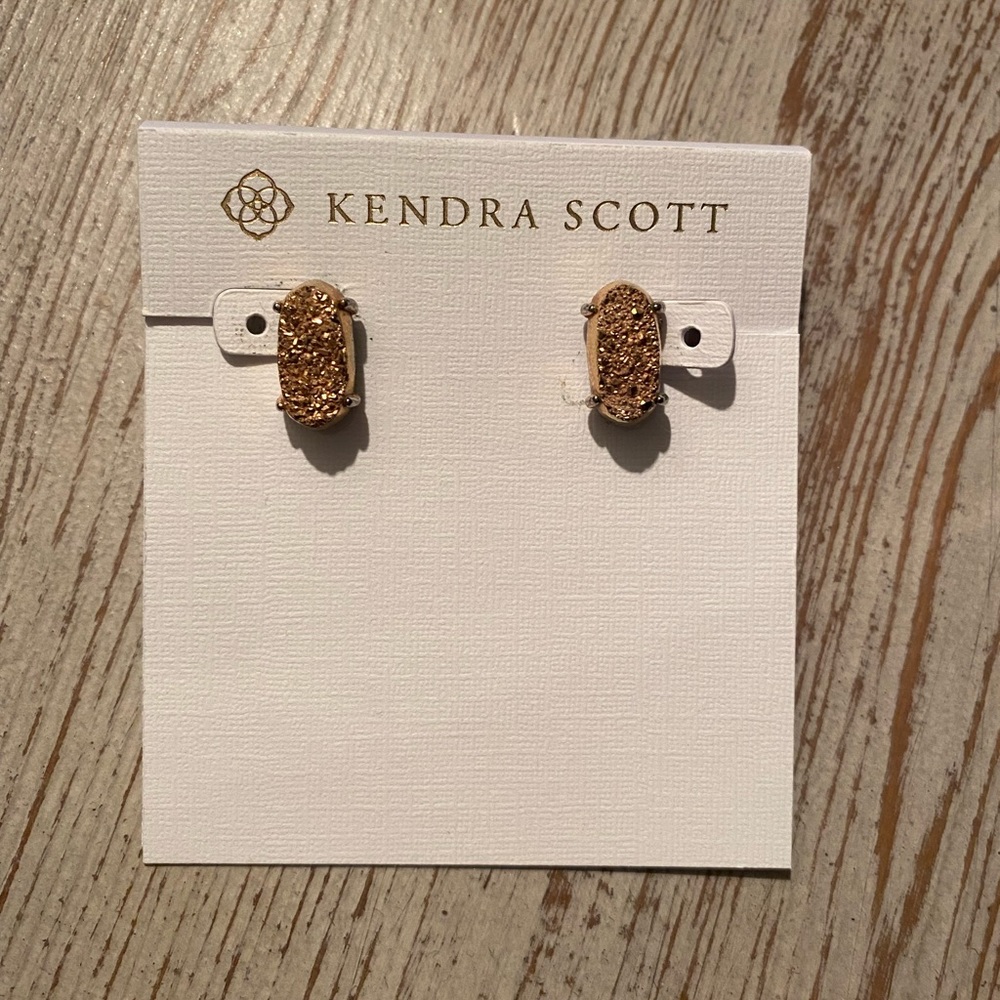Kendra Scott gold earrings